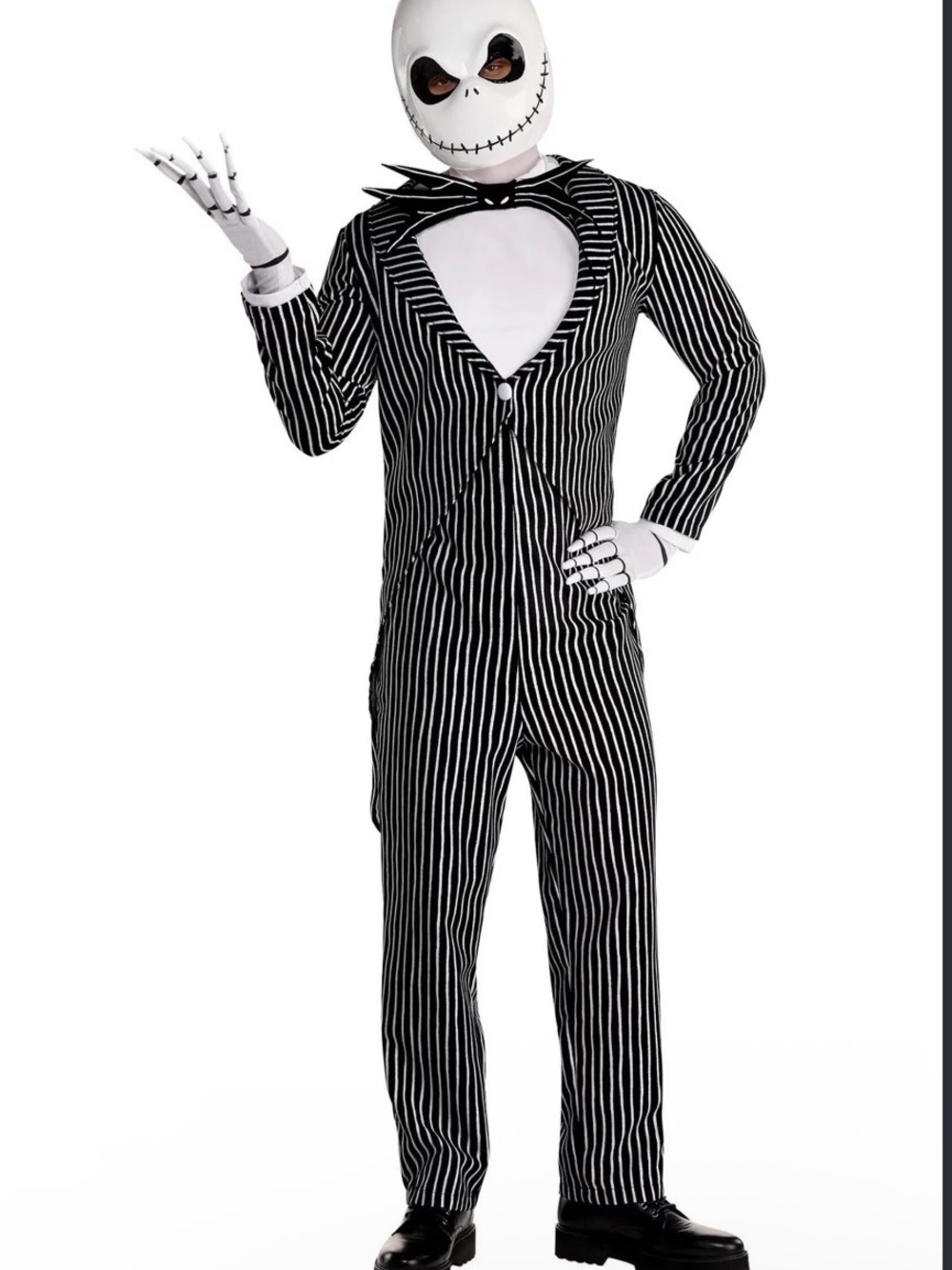 Jack Skellington Costume The Nightmare Before Christmas NWT Adult Sm/Md